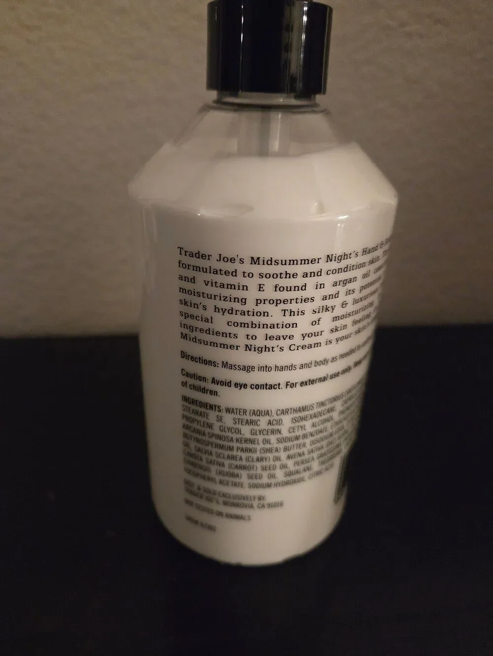 Trader Joe's Hand & Body Cream with Moroccan Argan Oil
